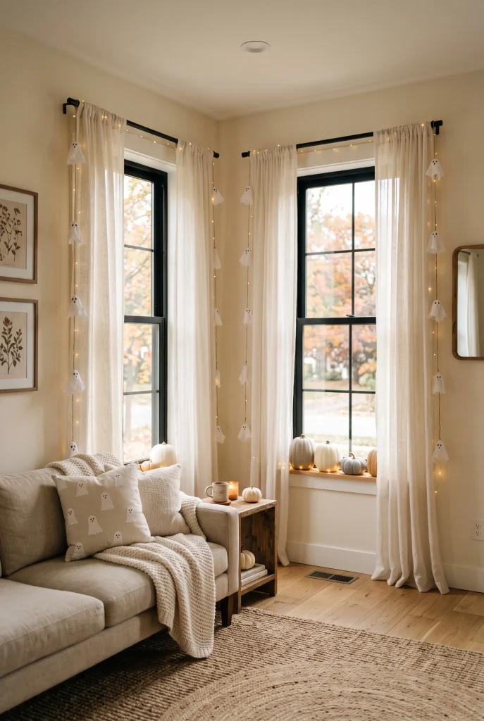 Ghostly Window Drapes