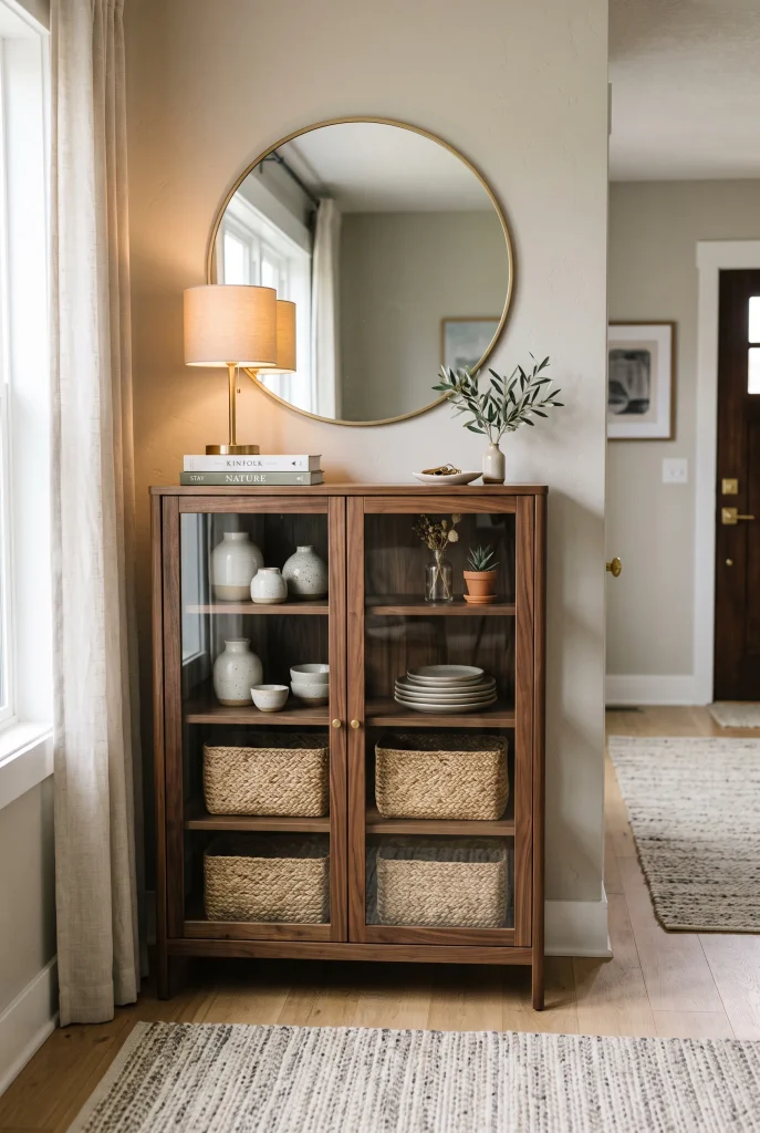 Glass Entry Cabinet