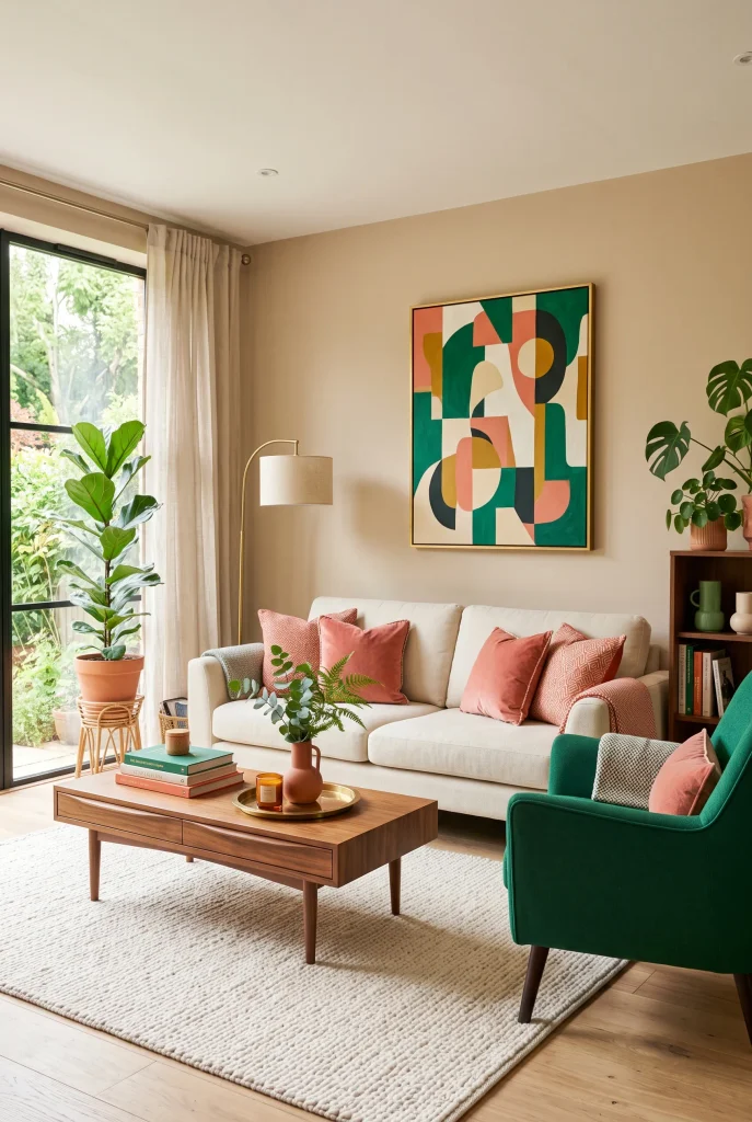 Green And Coral