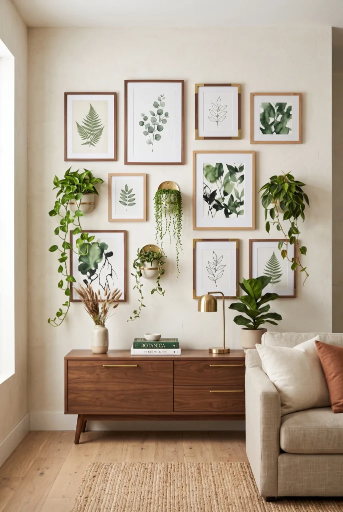 Green Gallery Wall