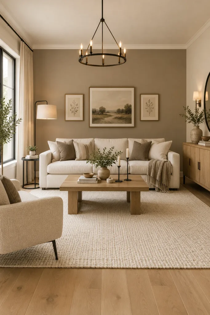 Greige Accent Walls