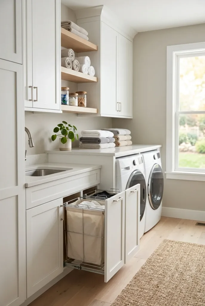 Hidden Hamper Storage