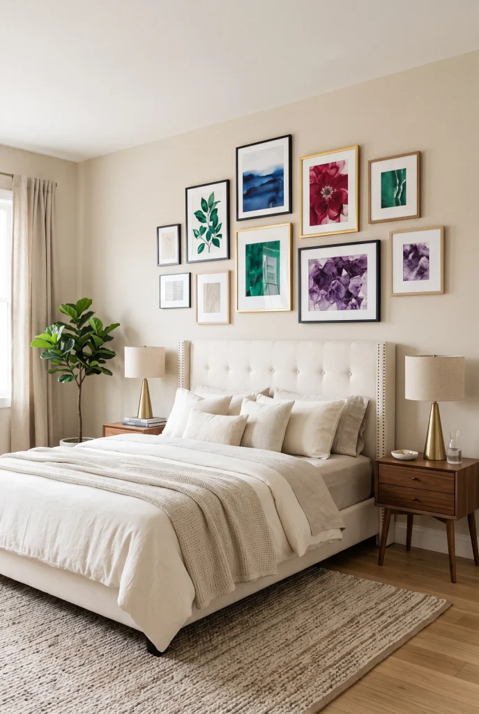 Jewel Tone Gallery Wall
