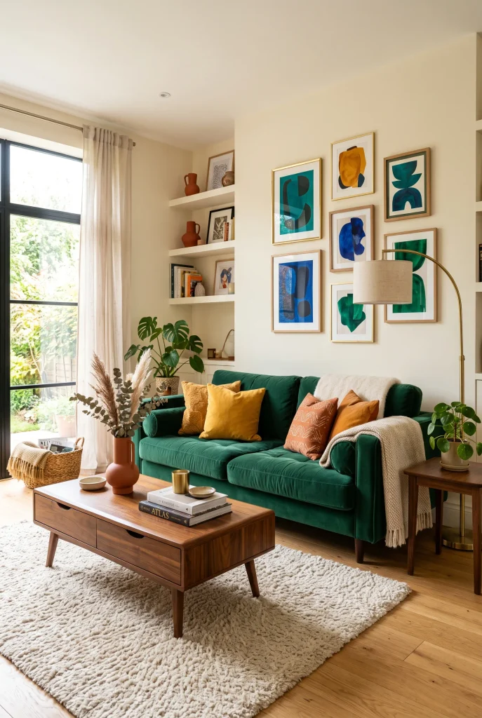 Jewel-Toned Sofa