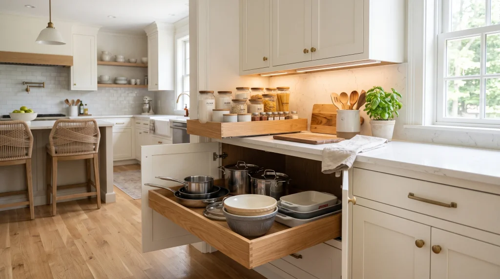 Kitchen cabinet organization