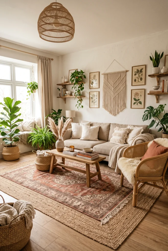 Layered Patterned Rugs