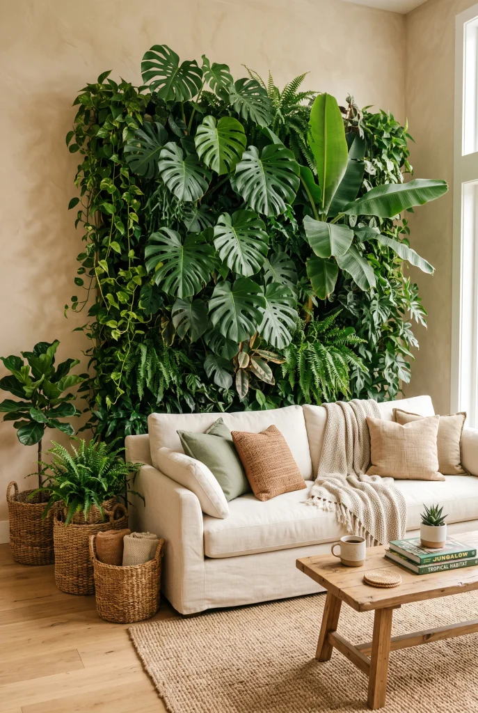 Lush Plant Wall