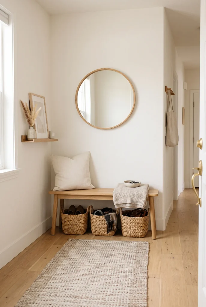 Minimal Entryway Bench