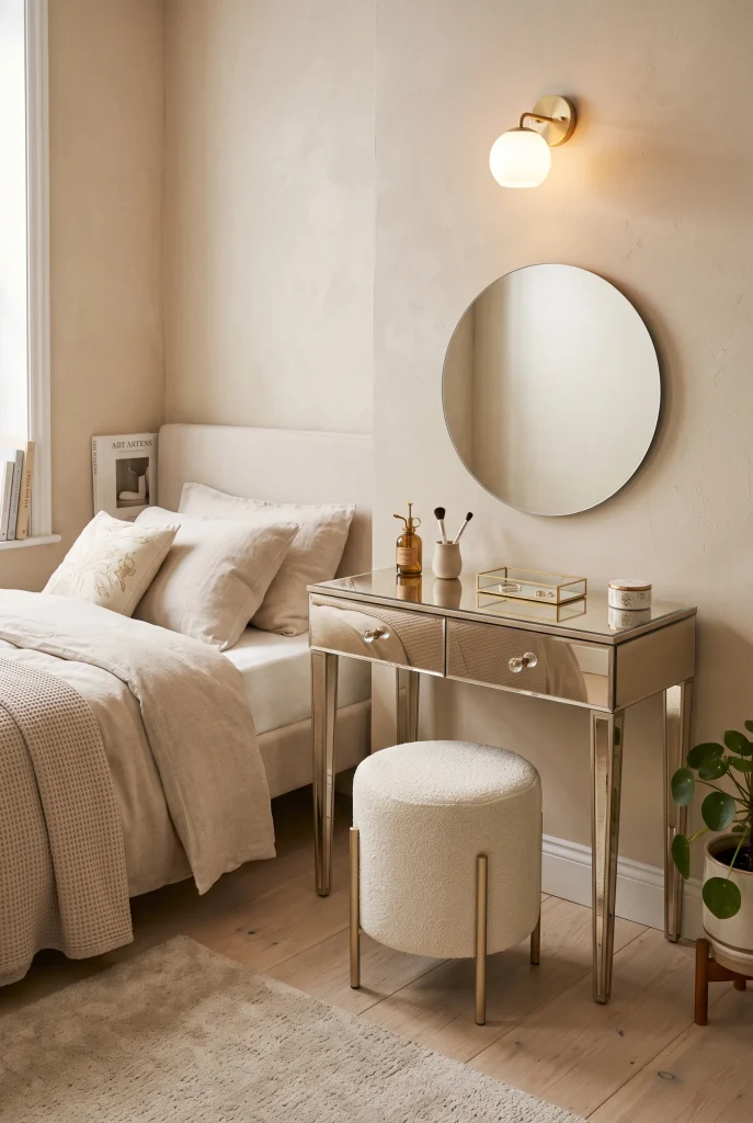 Mirrored Vanity Table