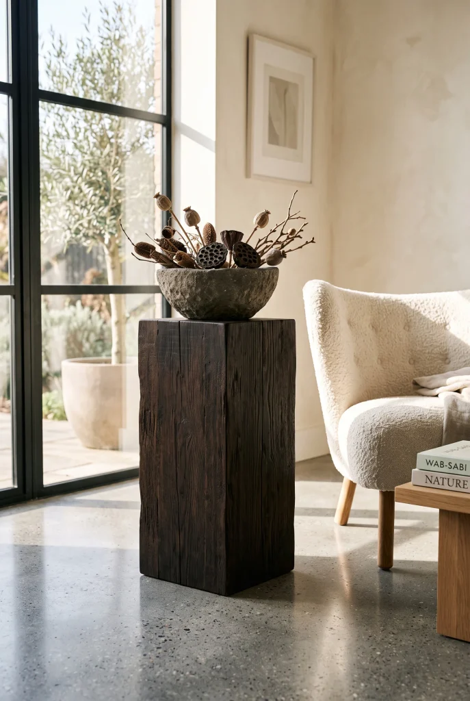 Monolithic Timber Plinths
