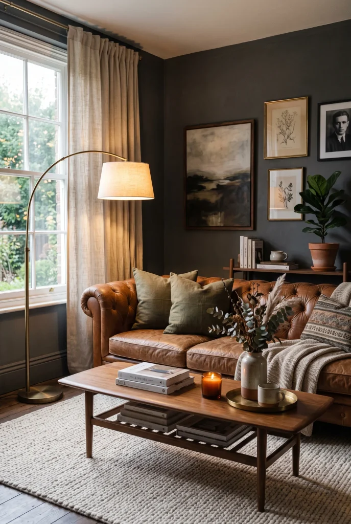 Moody Leather Sofa
