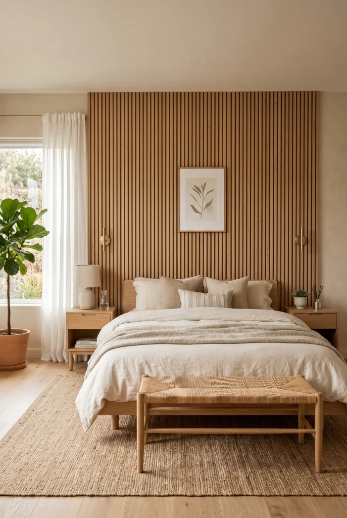 Natural Wood Slat Backdrop