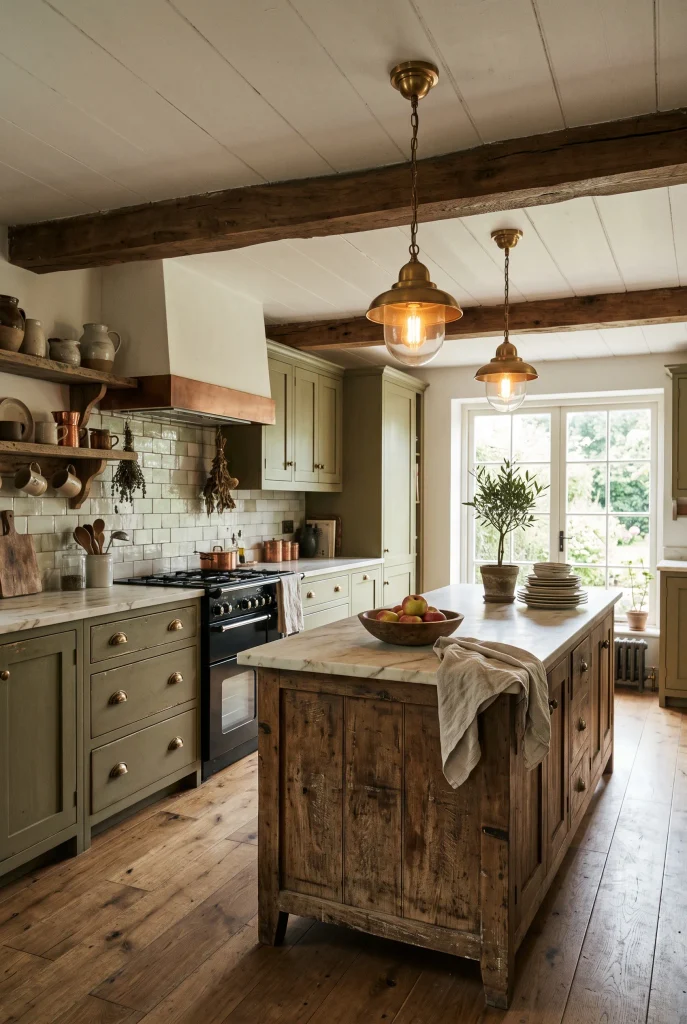 Olive Green Cabinets
