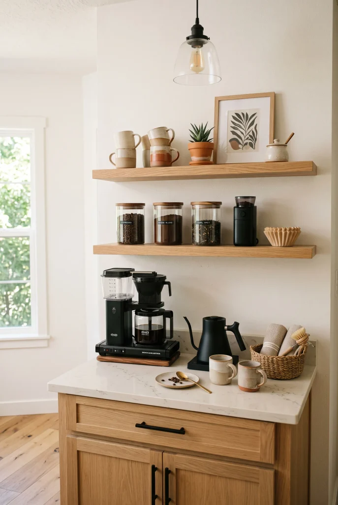 Open Shelf Coffee Bar