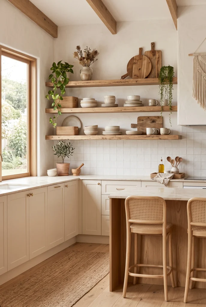 Open Wood Shelves