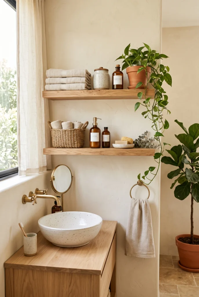 Open Wood Shelving