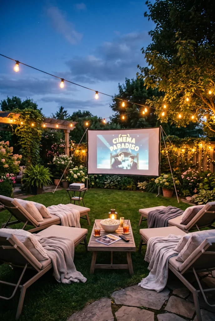 Outdoor Movie Area
