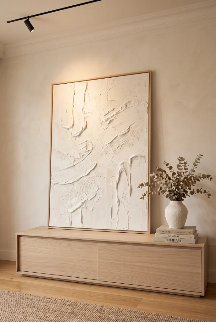 Oversized Monochromatic Wall Canvas