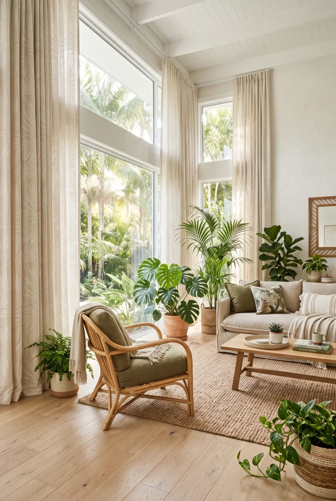 Palm Leaf Curtains