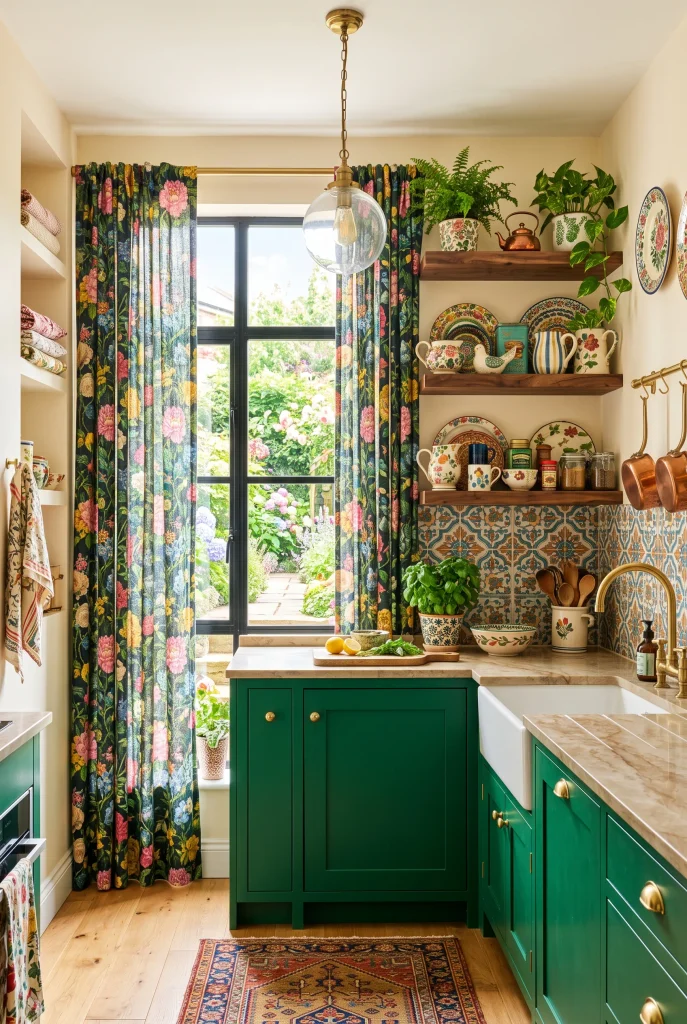 Patterned Kitchen Curtains