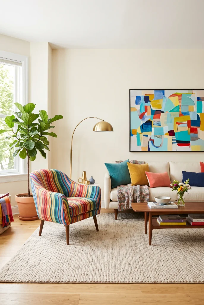 Rainbow Accent Chair