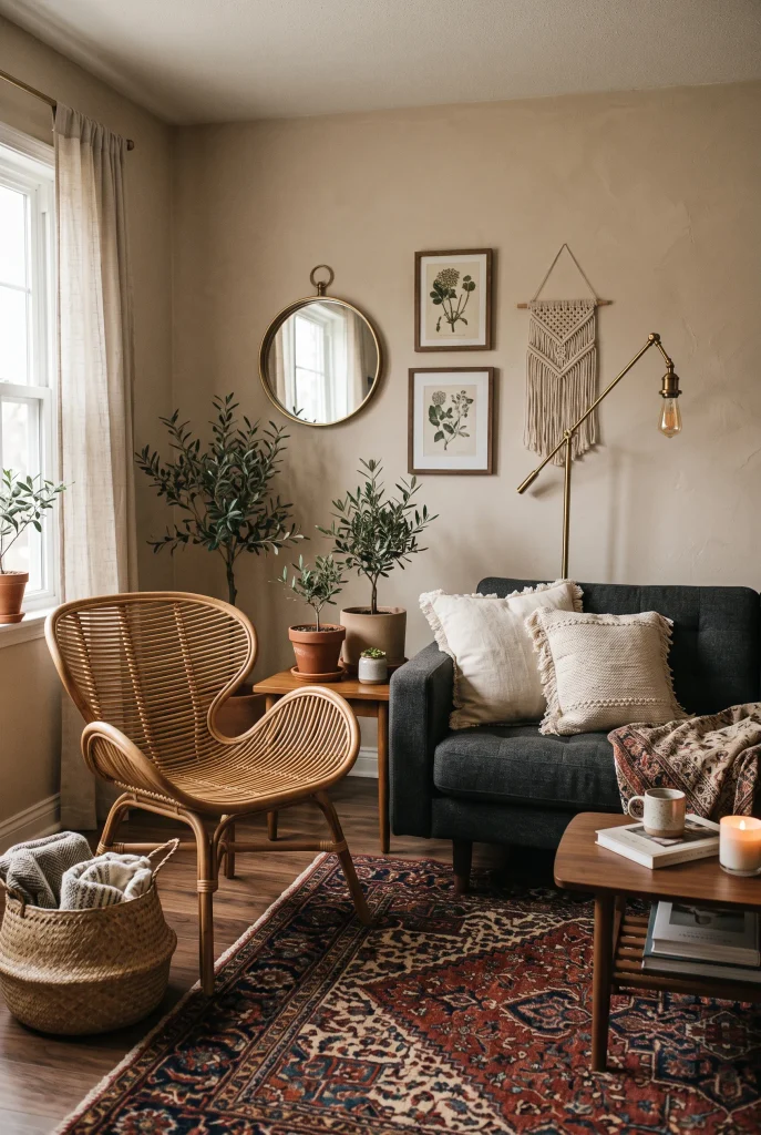 Rattan Statement Chair