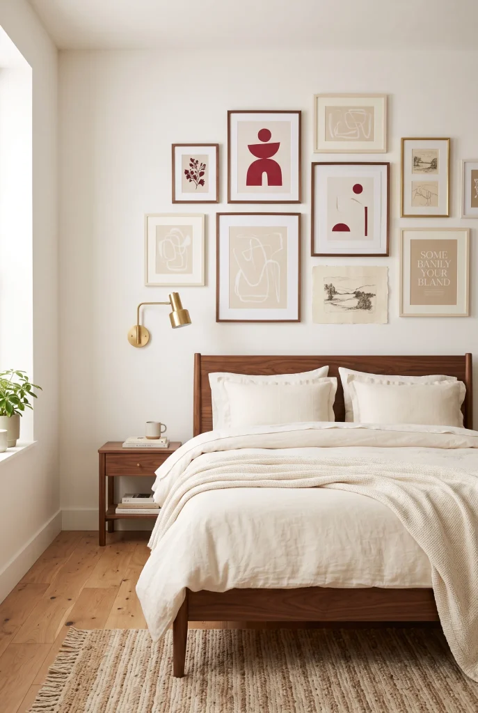 Red Gallery Wall
