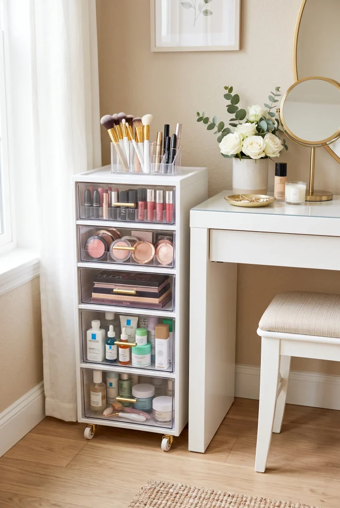 Rolling Makeup Organizer