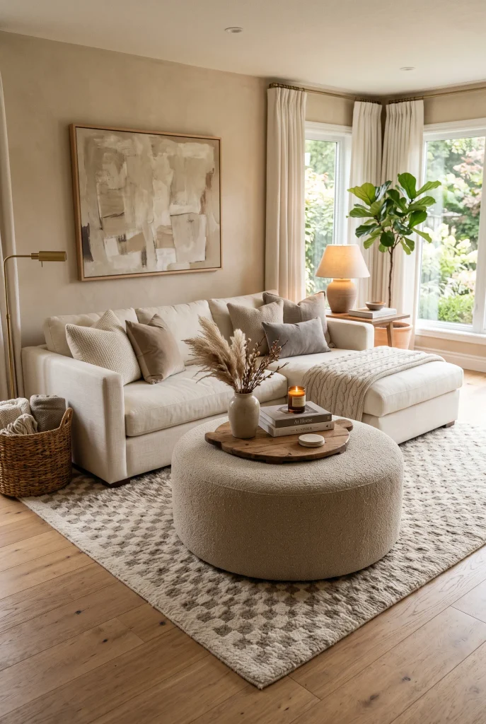 Round Ottoman Table
