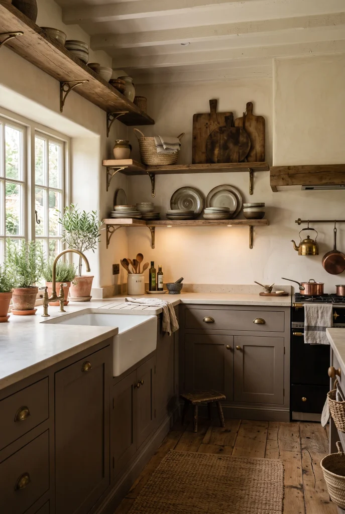 Rustic Open Shelving