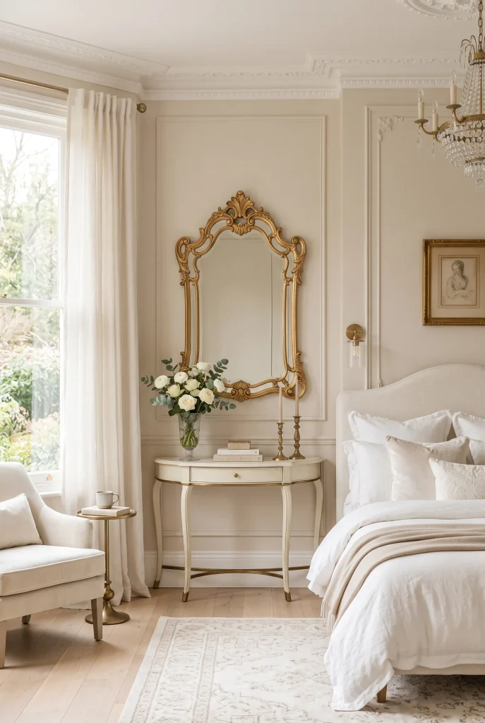Sculptural Gold Mirror