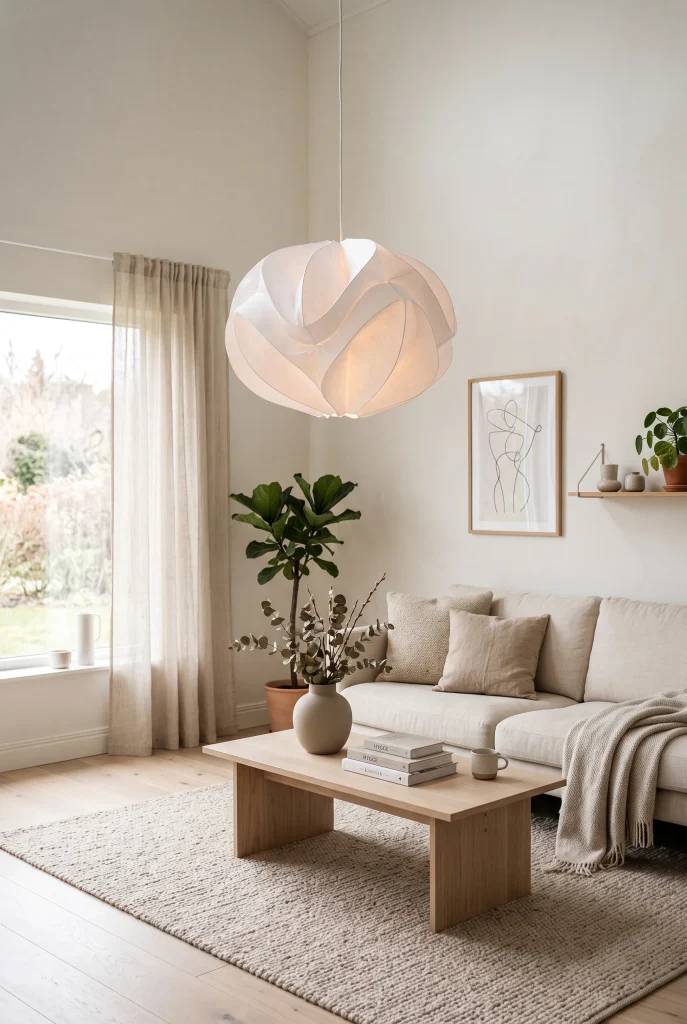 Sculptural Pendant Light