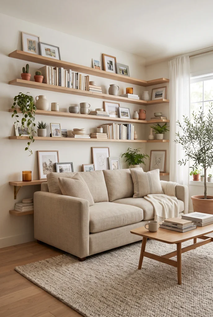 Simple Built-In Shelving