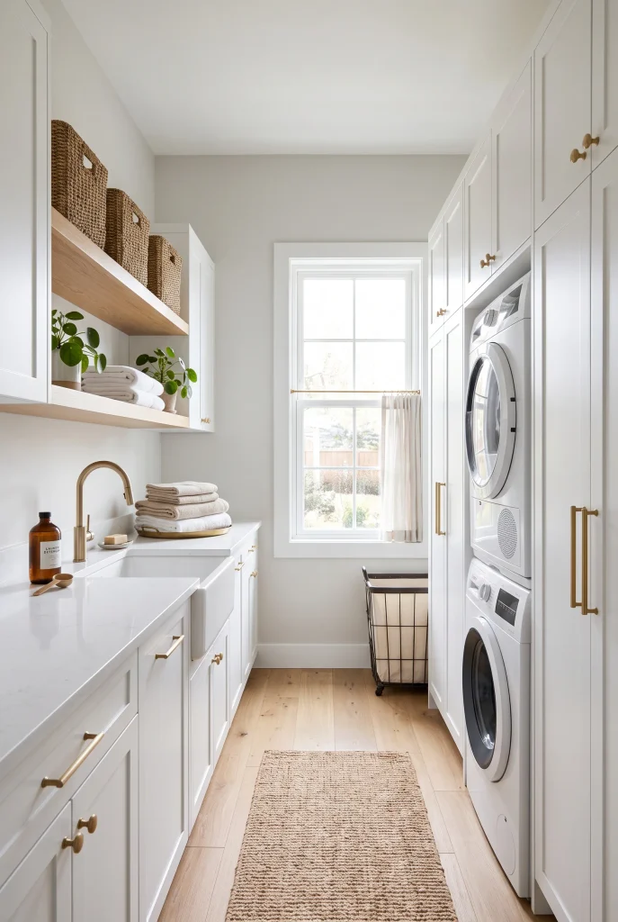 Sleek White Cabinets