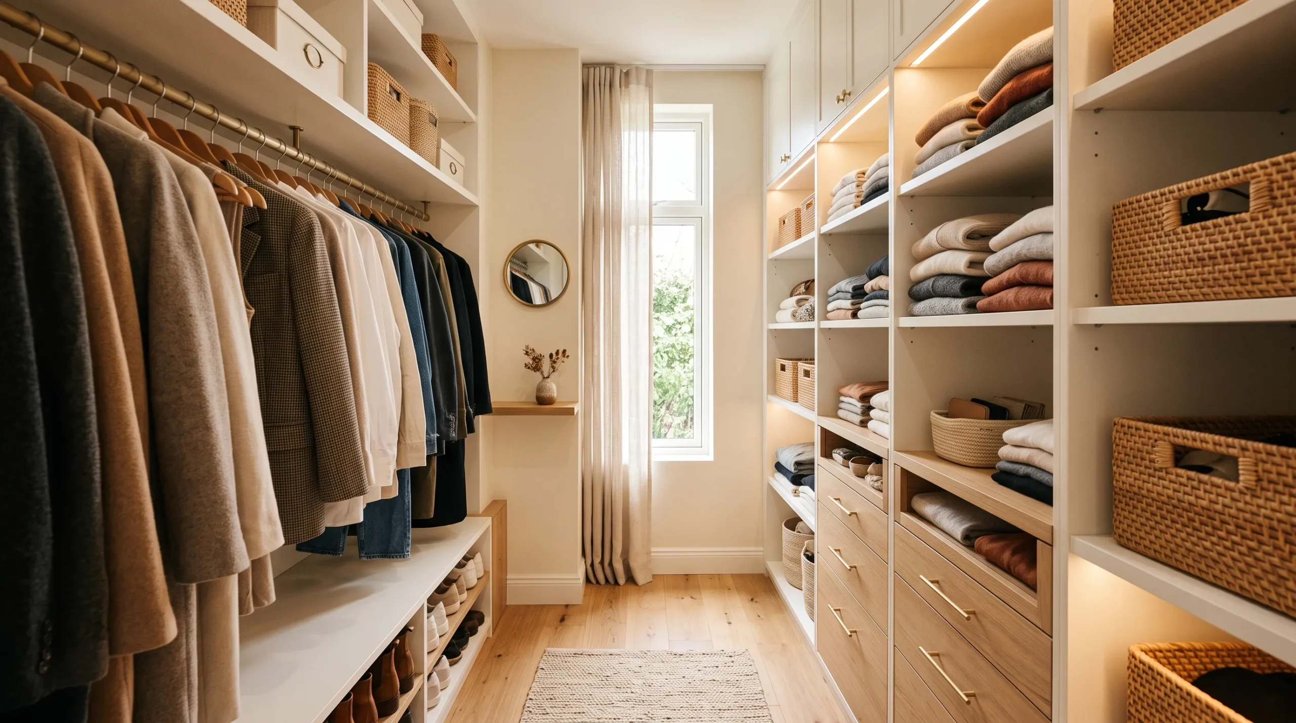 Small walk in closet ideas