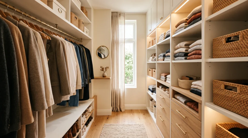 Small walk in closet ideas