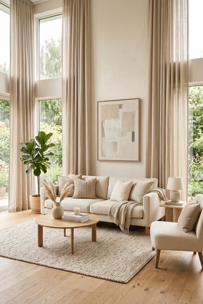 Soft Beige Curtains