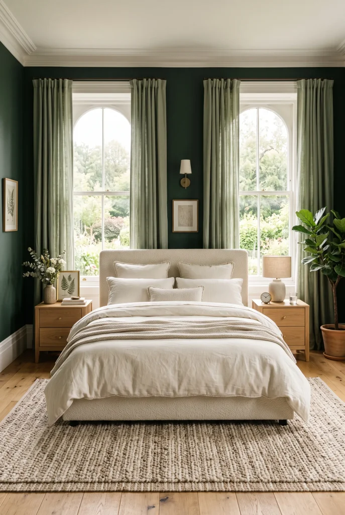 Soft Green Curtains