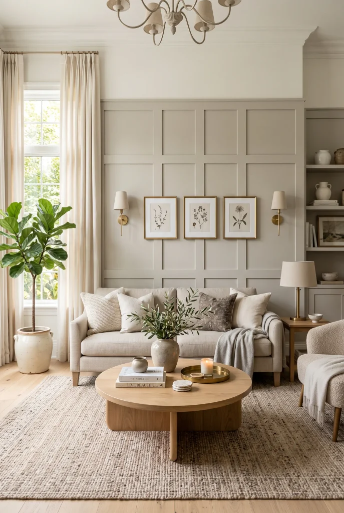 Soft Greige Grid