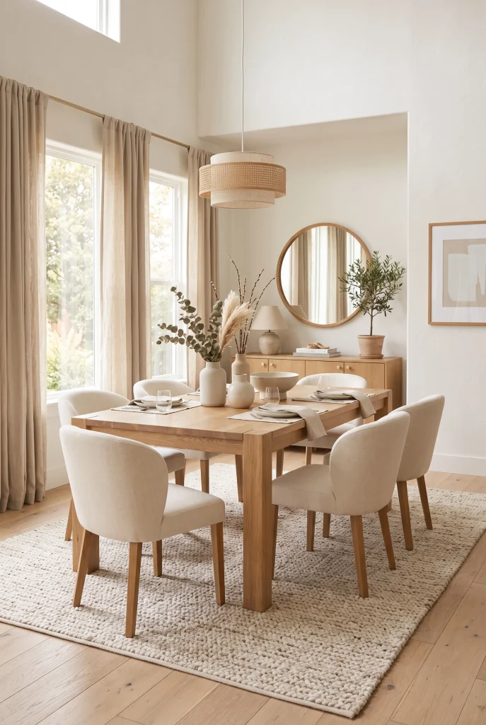 Soft Neutral Dining Area