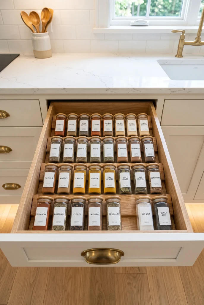 Spice Drawer Storage