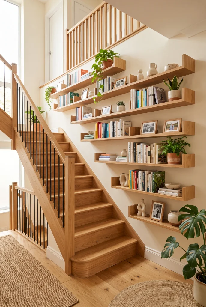 Staircase Wall Shelves