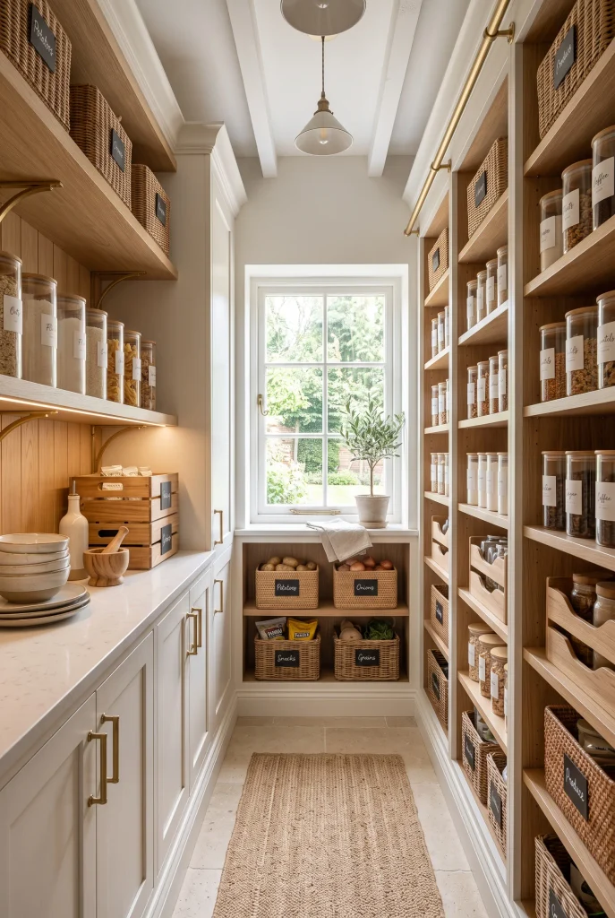 Tall Built-In Shelves