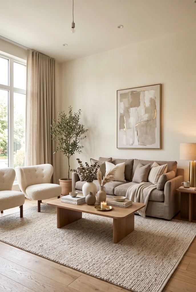 Taupe And Ivory