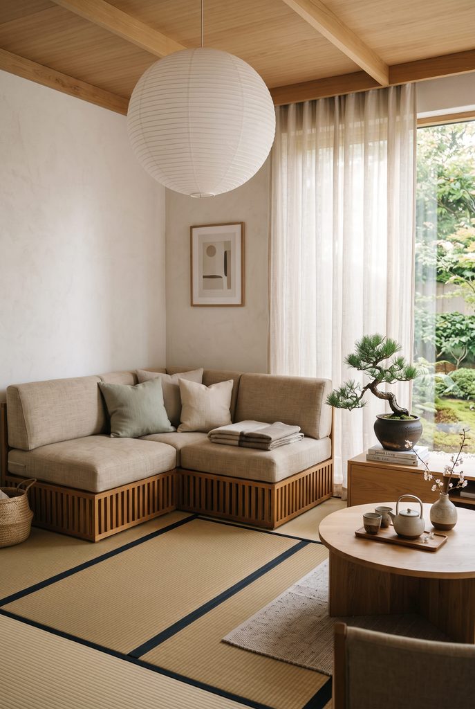 Two-Tone Japandi Linen Mix