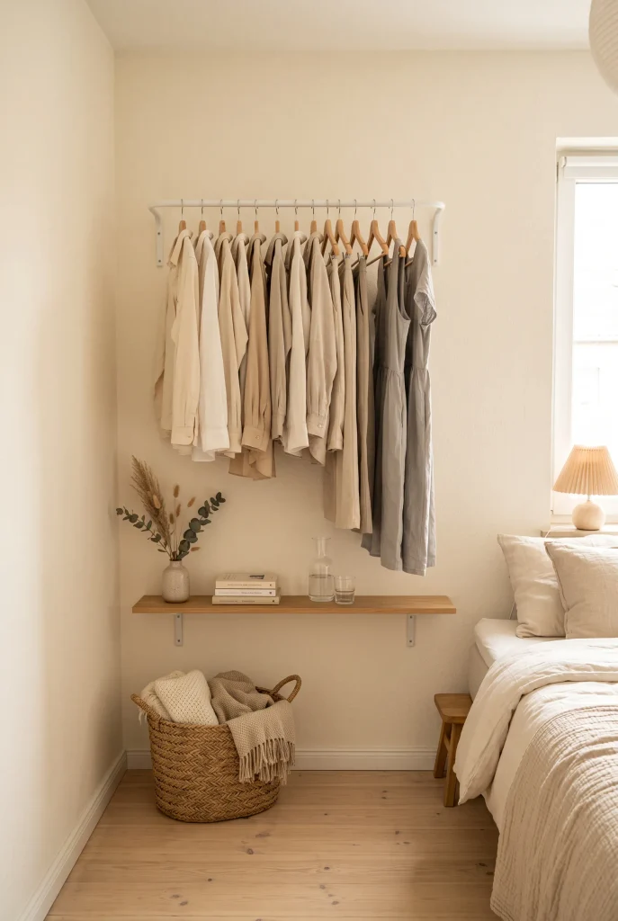 Wall-Mounted Clothing Rail