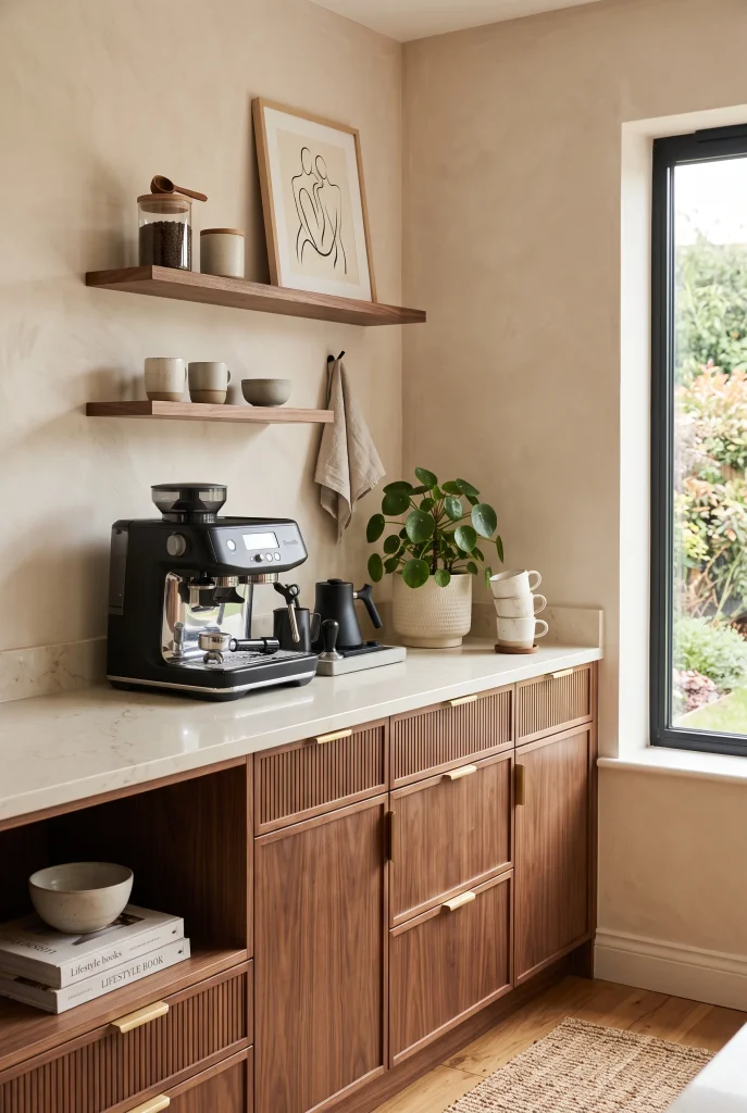 Warm Wood Coffee Nook