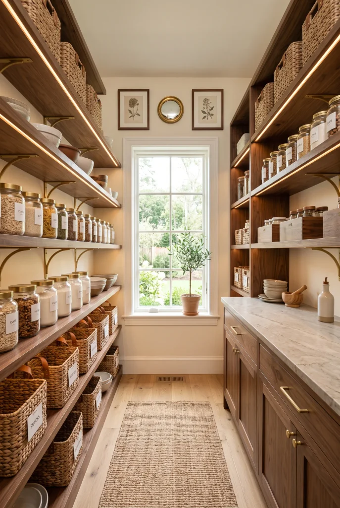 Warm Wood Shelving