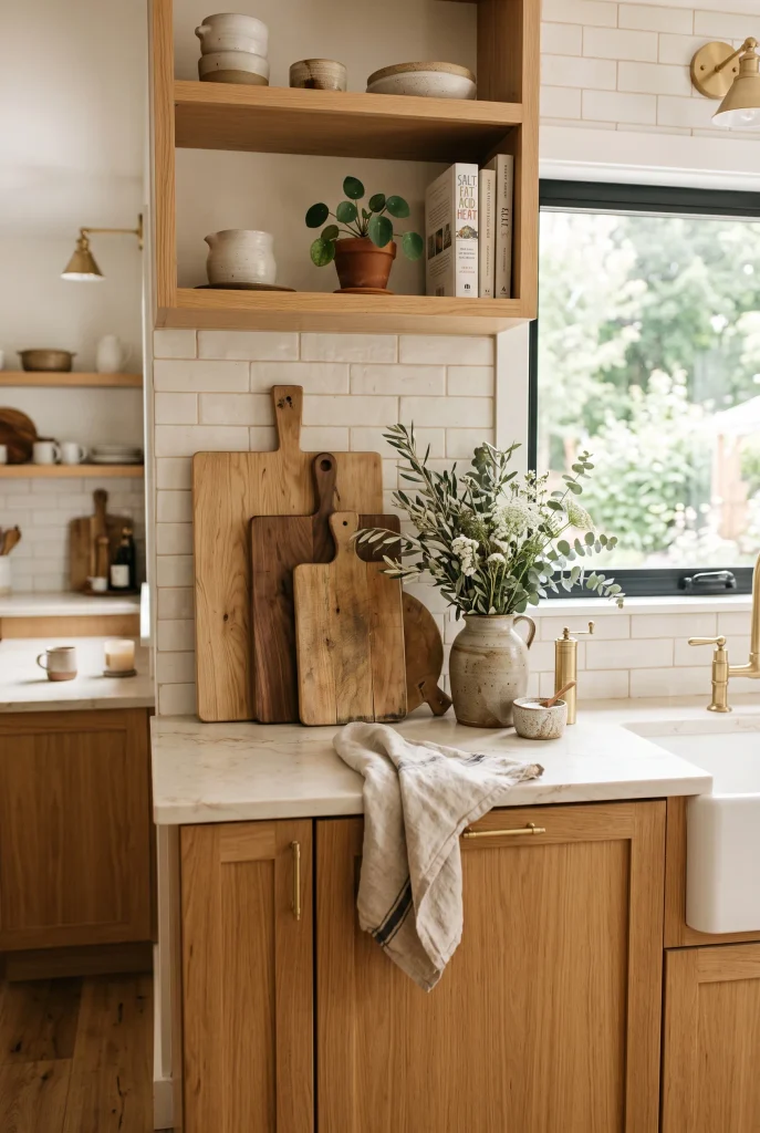 Wooden Cutting Board Display
