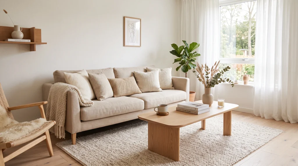 cozy scandinavian living room